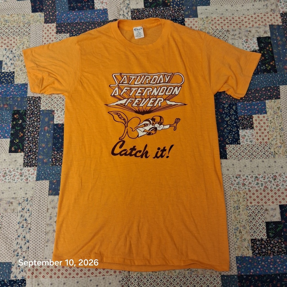 Vintage 70s Minnesota Golden Gophers T Shirt Medium Goldy Ched Single Stitch USA